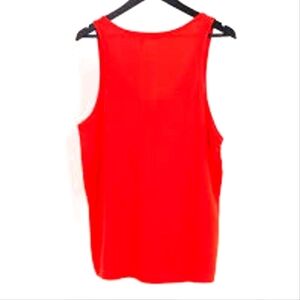ASOS design red sheer tank.
